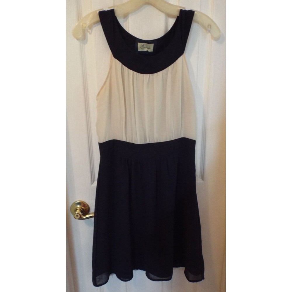 Emmelee Anthropologie Small Dress Navy White